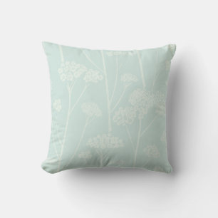 Meadow Silence Soft Aqua Pale Seafoam Cushion