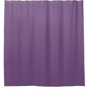 Meadow Violet Solid Colour Print, Purple Shower Curtain