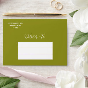 Meadow Wildflower Botanical Wedding Envelope