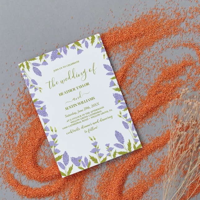 Meadow Wildflower Botanical Wedding Invitation (Creator Uploaded)