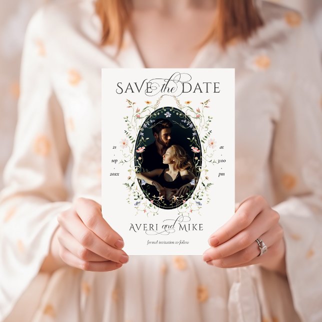 Meadow Wildflower Rustic Boho Wedding Save The Date (Creator Uploaded)
