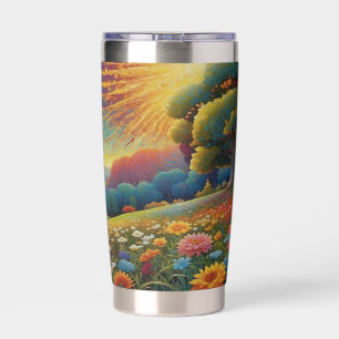 Meadow Wildflowers Colorful Art Insulated Tumbler
