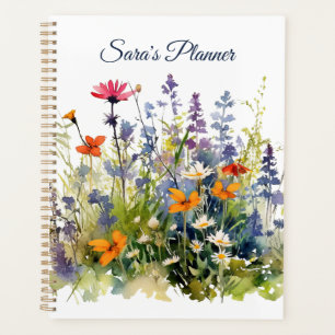 Meadow Wildflowers Personalised Planner