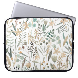 Meadow Wildflowers: Watercolor Charm. Laptop Sleeve