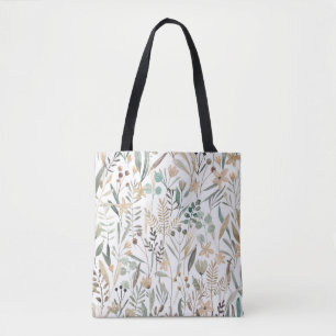 Meadow Wildflowers: Watercolor Charm. Tote Bag