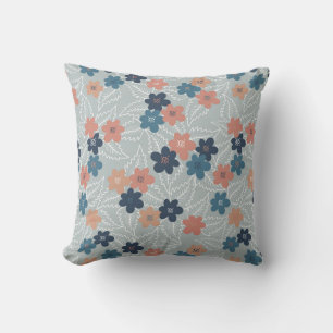 Meadow with colourful spring flowers cushion