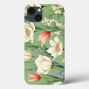 Meadow with Tulips and Wildflowers iPhone 13 Case