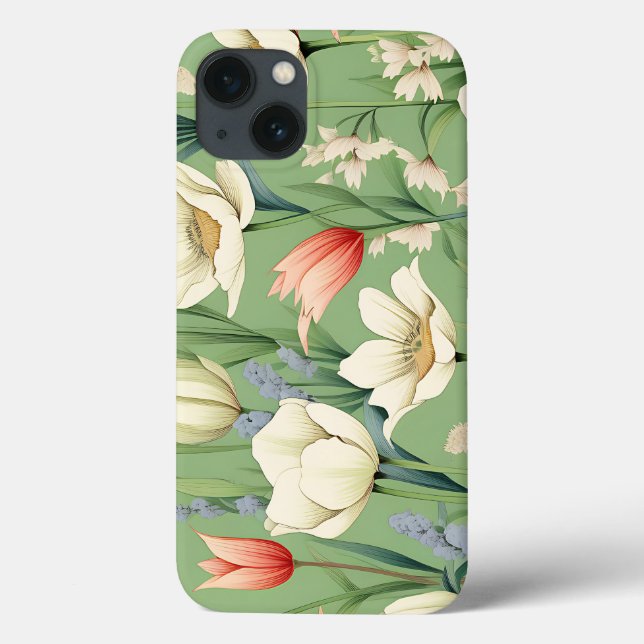 Meadow with Tulips and Wildflowers Case-Mate iPhone Case (Back)