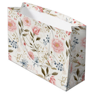 Meadowcore Cottagecore Wildflower Gift Large Gift Bag