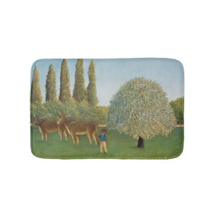 Meadowland (The Pasture), Henri Rousseau,  1910 Bath Mat