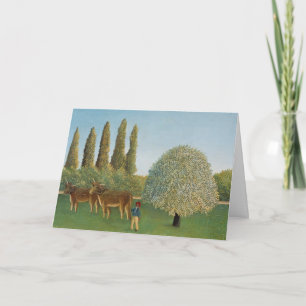 Meadowland (The Pasture), Henri Rousseau, 1910 Card