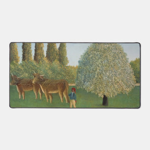 Meadowland (The Pasture), Henri Rousseau,  1910 Desk Mat