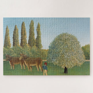 Meadowland (The Pasture), Henri Rousseau,  1910 Jigsaw Puzzle