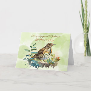 Meadowlark On A Branch Mother's Day Card