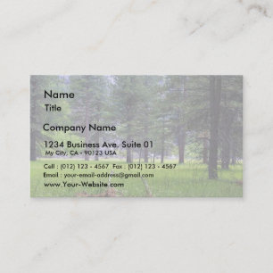 Meadows Trees Grasses Pines Business Card