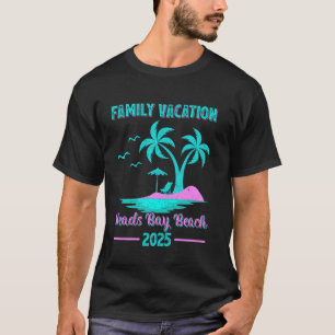 Meads Bay Beach Family Vacation 2025 Palm Tree T-Shirt