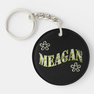 Meagan, Ladies Name Logo, Key Ring
