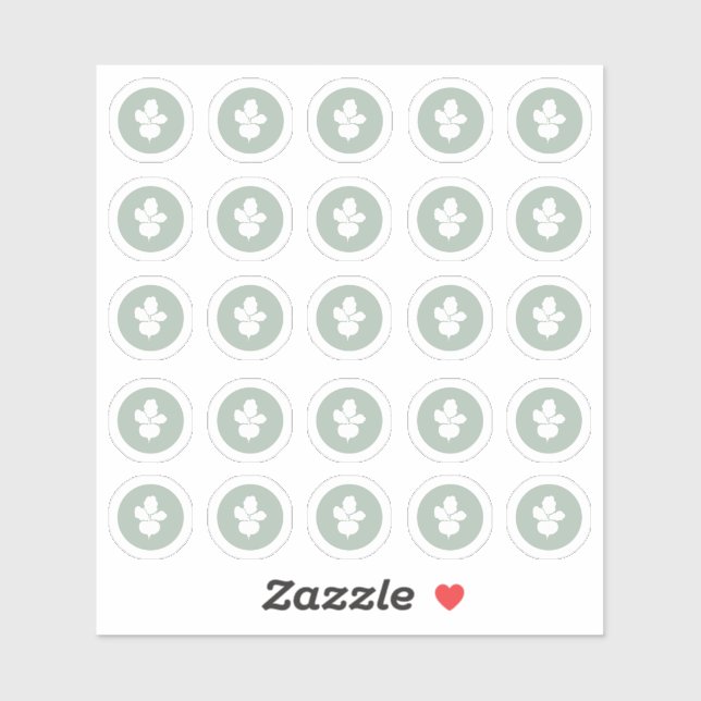 Meal Choice Vegetarian Sticker (Sheet)