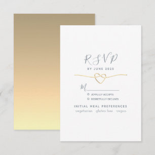 Meal Choice Wedding RSVP Card