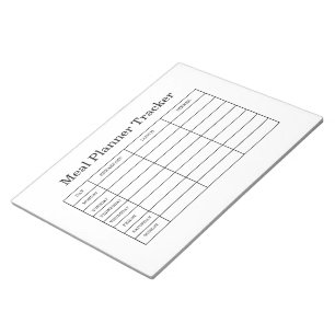 meal planner tracker notepad
