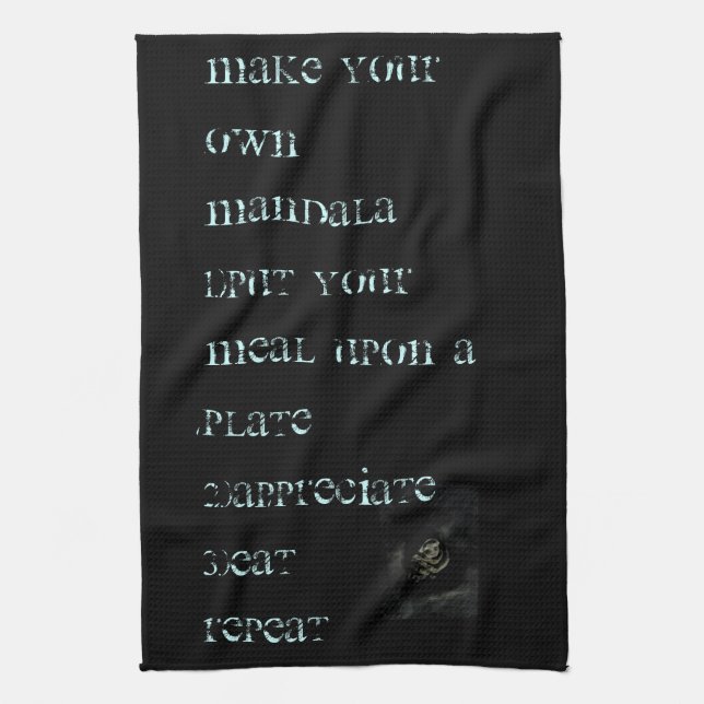 Meals Are Mandalas - Tea Towel (Vertical)