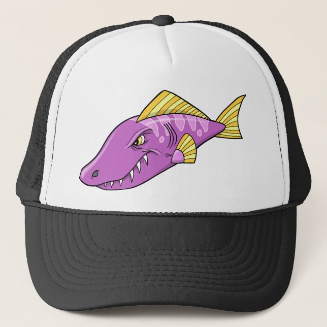 Mean Angry Fish  Hat (Front)