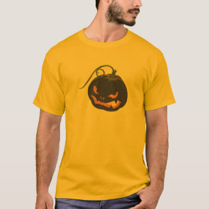Mean Black Jack O'Lantern Halloween Shirt