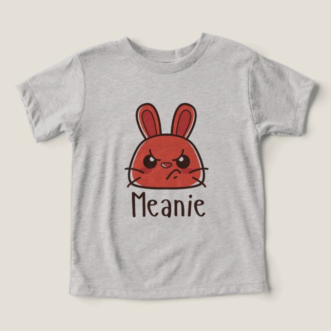 Mean Bunny Humour T-Shirt (Design Front)