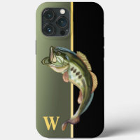 Mean Jumping Bass Fishing Monogram Case-Mate iPhon