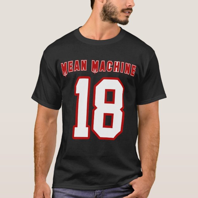 Mean Machine, Funny Football Movie T-Shirt (Front)