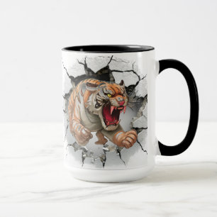 Mean Tiger background Mug