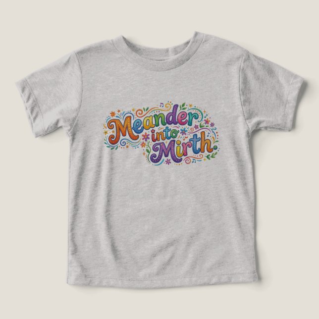 Meander into Mirth – Joyful Snake T-Shirt Design (Design Front)