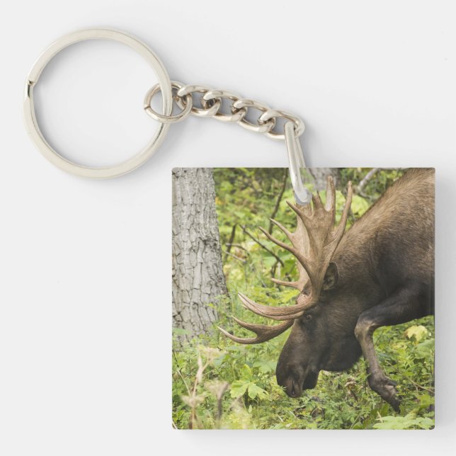 Meandering Moose Key Ring (Front)