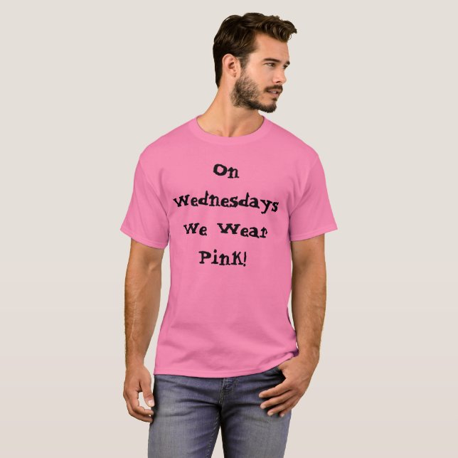 MeanGirls "Wednesdays We Wear Pink" shirt for Men (Front Full)
