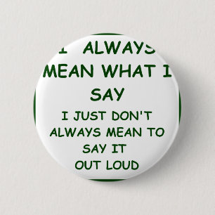 MEANING 6 CM ROUND BADGE