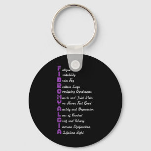 Meaning Chronic Pain Fibro Fibromyositis Grunge  Key Ring