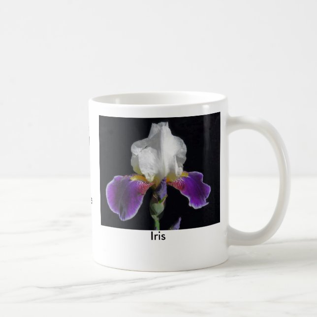Meaning in Nature: Iris Flower Coffee Mug (Right)