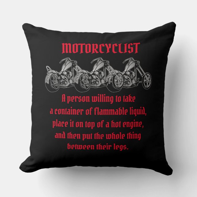 Meaning Of A Motorcyclist  Cushion (Front)