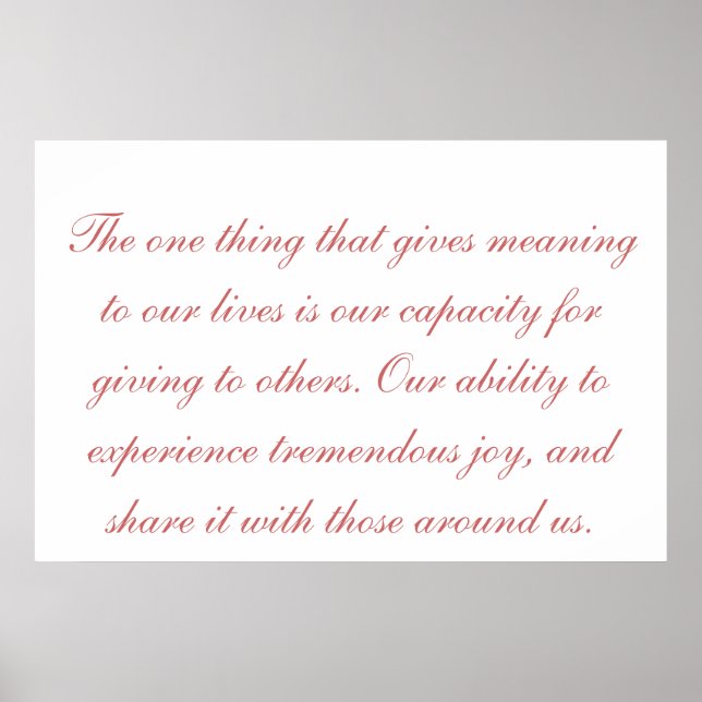 meaning of life poster (Front)