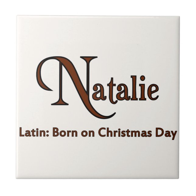 Meaning of Natalie Tile (Front)