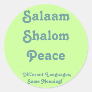 Meaning of Peace Sticker