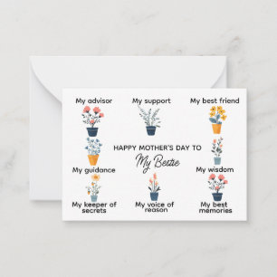 Meaningful Bestie Mothers Day Card - Mother's Day 