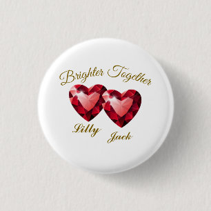 Meaningful Gift – Elegant Love 3 Cm Round Badge