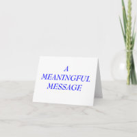 MEANINGFUL MESSAGE:  TERMINAL ILLNESS 11
