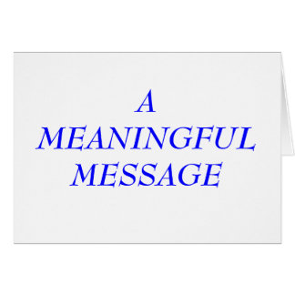 MEANINGFUL MESSAGE:  TERMINAL ILLNESS 7