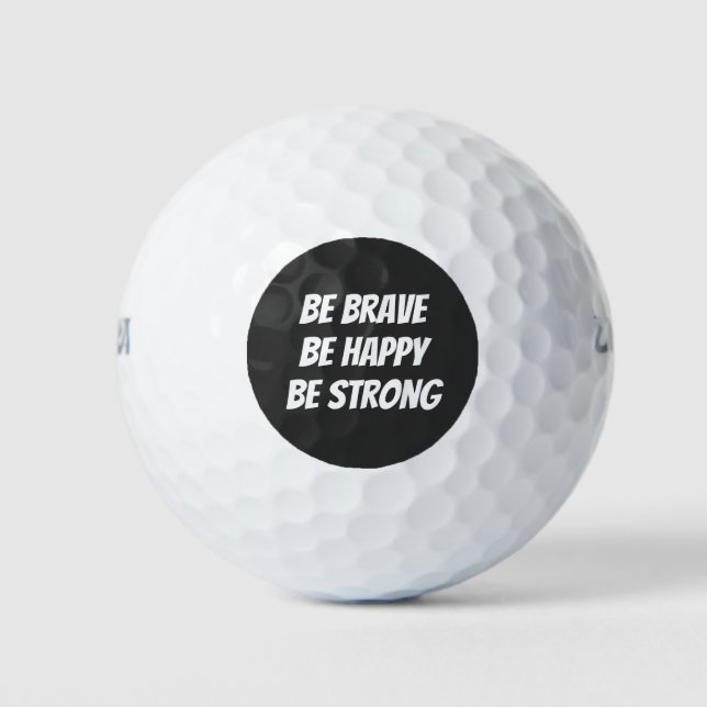 Meaningful Motivational Quote Design Golf Balls (Front)