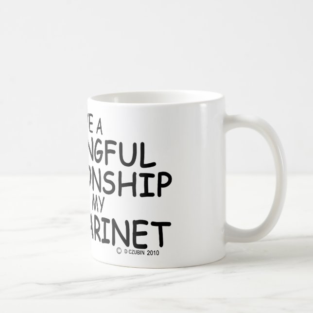 Meaningful Relationship Bass Clarinet Coffee Mug (Right)