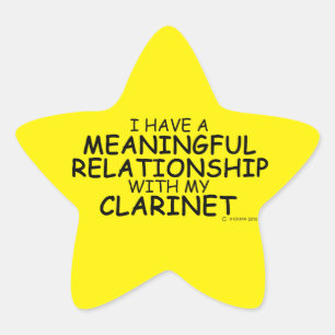 Meaningful Relationship Clarinet Star Sticker