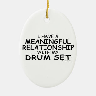 Meaningful Relationship Drum Set Ceramic Tree Decoration