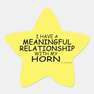 Meaningful Relationship Horn Star Sticker